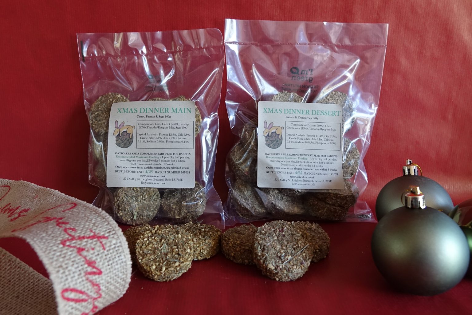 2 COURSE CHRISTMAS DINNER Oaticakes